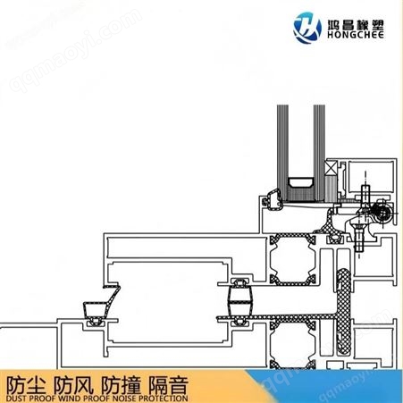 HC斷橋鋁門窗防水防風復合骨架