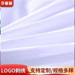 莎曼丽 酒店床上用品 三公分缎条面料 纯白加厚可订做被套床单面料
